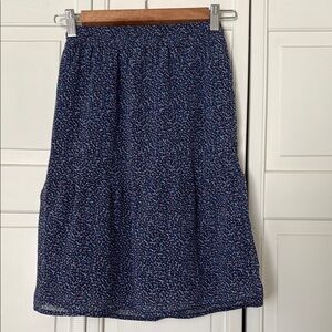 Blue Patterned Women's Skirt
